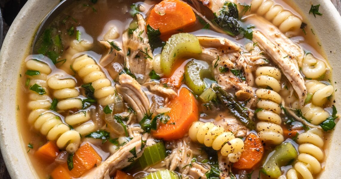 Fresh Herb Chicken Noodle Soup