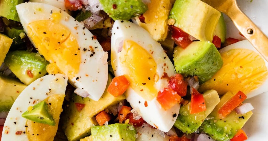 Hard Boiled Egg and Avocado Bowl